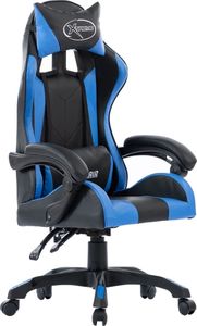 Fotel vidaXL czarno-niebieski (287976 ) 1