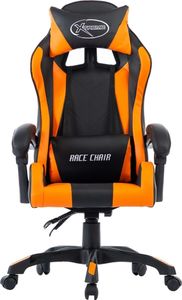 Fotel vidaXL 287982 czarno-pomarańczowy 2