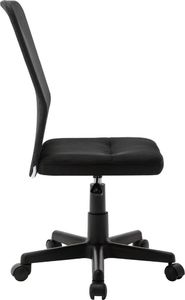 Krzesło biurowe vidaXL Czarne 4