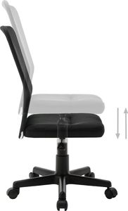 Krzesło biurowe vidaXL Czarne 7