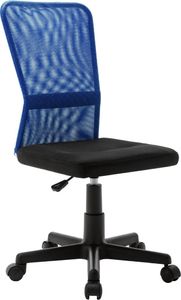 Krzesło biurowe vidaXL Czarno-niebieskie 1