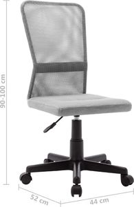 Krzesło biurowe vidaXL Szare 8