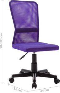 Krzesło biurowe vidaXL Fioletowe 8