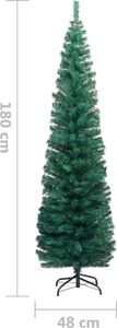 vidaXL Choinka sztuczna na stojaku Zielona 6