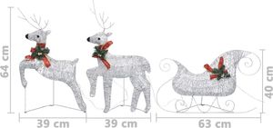 Dekoracja świąteczna vidaXL renifer 6