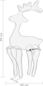 Dekoracja świąteczna vidaXL renifer 7