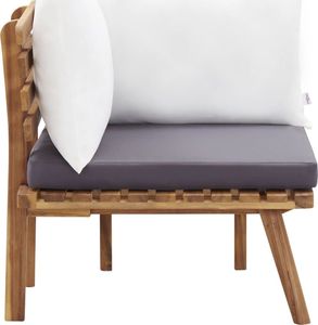 vidaXL Ogrodowe siedzisko narożne z poduszkami, lite drewno akacjowe 1