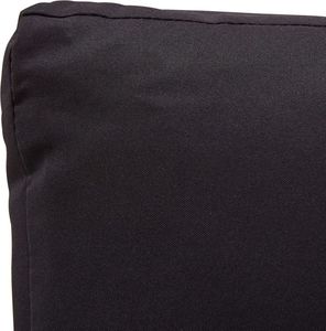 vidaXL 2-osobowa sofa ogrodowa z poduszkami, czarna, 124 cm, rattan PE 4