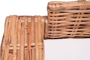 vidaXL 2-częściowy zestaw wypoczynkowy z poduszkami rattan 7