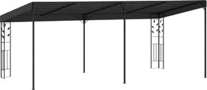 vidaXL Altana przyścienna, 6 x 3 x 2,5 m, antracytowa 2