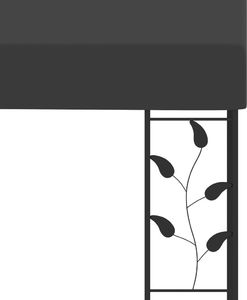 vidaXL Altana przyścienna, 6 x 3 x 2,5 m, antracytowa 5