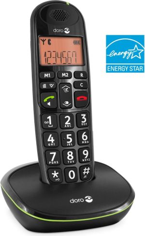 Telefon stacjonarny Doro Czarny 2