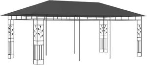 vidaXL Altana ogrodowa z moskitierą, 6x3x2,73 m, antracytowa 2