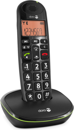 Telefon stacjonarny Doro Czarny 2