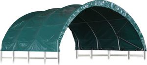 vidaXL Namiot dla bydła, PVC, 3,7 x 3,7 m, zielony 1