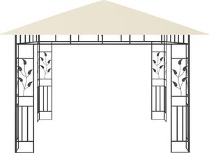 vidaXL Altana ogrodowa z moskitierą, 3x3x2,73 m, kremowa, 180 g/m 4