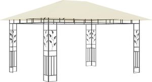 vidaXL Altana ogrodowa z moskitierą, 4x3x2,73 m, kremowa, 180 g/m 2