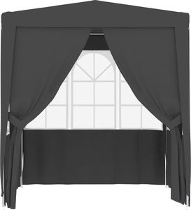 vidaXL Namiot imprezowy ze ściankami, 2,5x2,5 m, antracytowy, 90 g/m 4