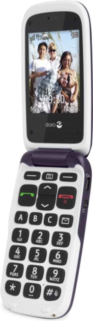 Telefon komórkowy Doro PhoneEasy 612, fioletowy (380325) 1