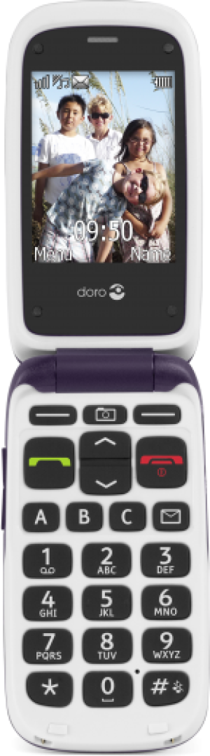 Telefon komórkowy Doro PhoneEasy 612, fioletowy (380325) 2