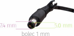 Zasilacz do laptopa Eneron 65 W, 7.4 mm, 3.34 A, 19.5 V 3