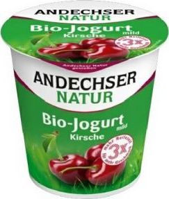 Andechser Jogurt wiśniowy 3,7% BIO 150 g Andechser Natur 1