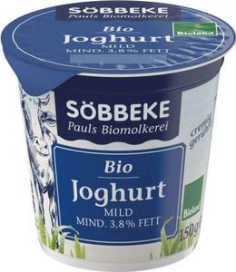 SOBBEKE JOGURT NATURALNY 3,8% BIO 150 g - SOBBEKE 1