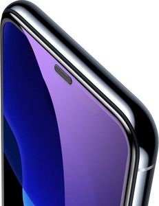 Baseus Szkło hartowane 0,3mm Baseus z osłoną głośniczka i filtrem światła niebieskiego do iPhone XS Max (2szt.) 3