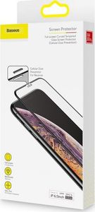 Baseus Szkło hartowane 0,3mm Baseus z osłoną głośniczka i filtrem światła niebieskiego do iPhone XS Max (2szt.) 7