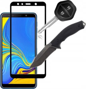 Szkło hartowane 5D SAMSUNG A7 2018 czarne FULL GLUE 4