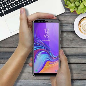 Szkło hartowane 5D SAMSUNG A7 2018 czarne FULL GLUE 5