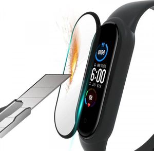 Szkło hartowane 5D XIAOMI MI BAND 5 Full Glue czarne 2
