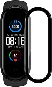 Szkło hartowane 5D XIAOMI MI BAND 5 Full Glue czarne 3