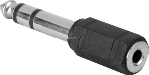 Adapter AV Goobay Jack 3.5mm - Jack 6.3mm czarny (11100) 1