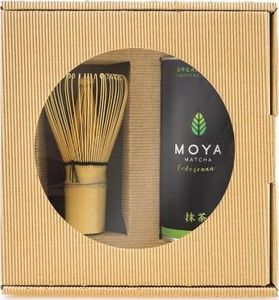 Moya Matcha Zestaw herbata zielona matcha w proszku codzienna BIO 30 g + miotełka bambusowa chasen - Moya Matcha 1