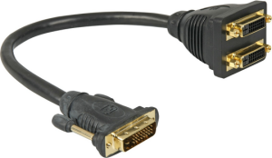 Kabel Goobay DVI-D - DVI-D x2 20m czarny (68740) 1