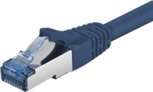 Goobay CAT 6a Patchcord S/FTP Niebieski 0.5M (93656) 1