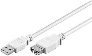 Kabel USB Goobay USB-A - USB-A 3 m Biały (50961) 1