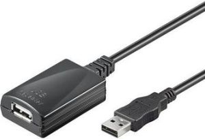 Kabel USB Goobay USB-A - USB-A 5 m Czarny (68876) 1