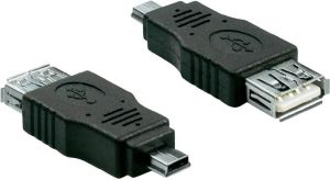 Adapter USB Goobay miniUSB - USB Czarny  (50970) 1