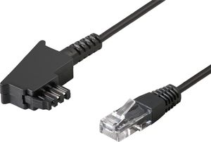 Goobay goobay TAE Anschlusskabel DSL/VDSL, Kabel schwarz, 15 Meter - 51236 1