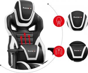 Fotel Huzaro Force 7.5 czarno-biały 4