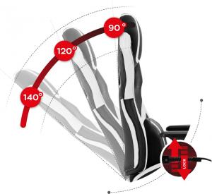Fotel Huzaro Force 7.5 czarno-biały 6