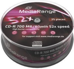 MediaRange CD-R 700 MB 52x 25 sztuk (MR201) 1