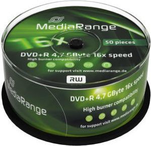 MediaRange DVD-R 4.7 GB 16x 50 sztuk (MR445) 1