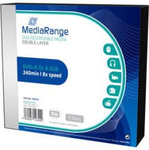 MediaRange DVD+R DL 8.5 GB 8x 5 sztuk (MR465) 3