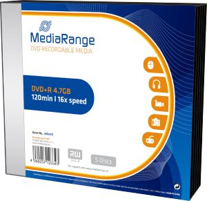 MediaRange DVD+R 4.7 GB 16x 5 sztuk (MR419) 1