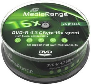 MediaRange DVD-R 4.7 GB 16x 25 sztuk (MR403) 1