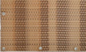 TechnoRattan Osłona Balkonowa oczkowana z TECHNORATTANU na WYMIAR (0,05m2) - Słomkowa RD08 3