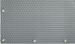 TechnoRattan Osłona Balkonowa oczkowana z TECHNORATTANU na WYMIAR (0,05m2) - Jasno Szara RD17 3